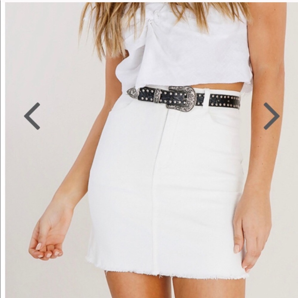 Chord mini skirt